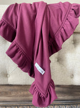 Load image into Gallery viewer, Burgundy Waffle knit