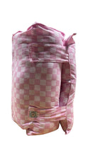 Load image into Gallery viewer, Pink Check Nap Mat