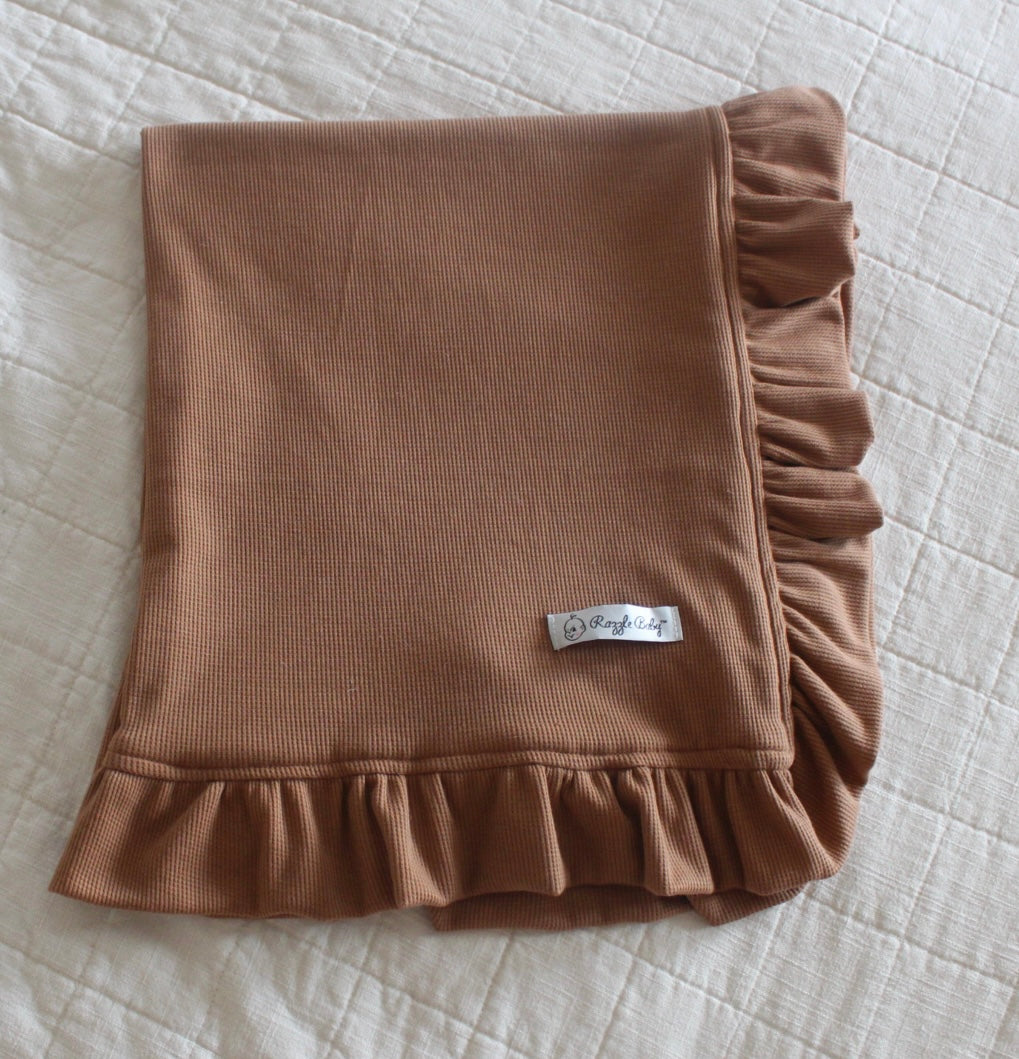 Camel waffle knit