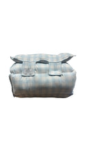 Load image into Gallery viewer, Blue &amp; white gingham Nap Mat
