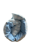 Load image into Gallery viewer, Blue &amp; white gingham Nap Mat

