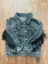 Load image into Gallery viewer, fringe Jean jacket
