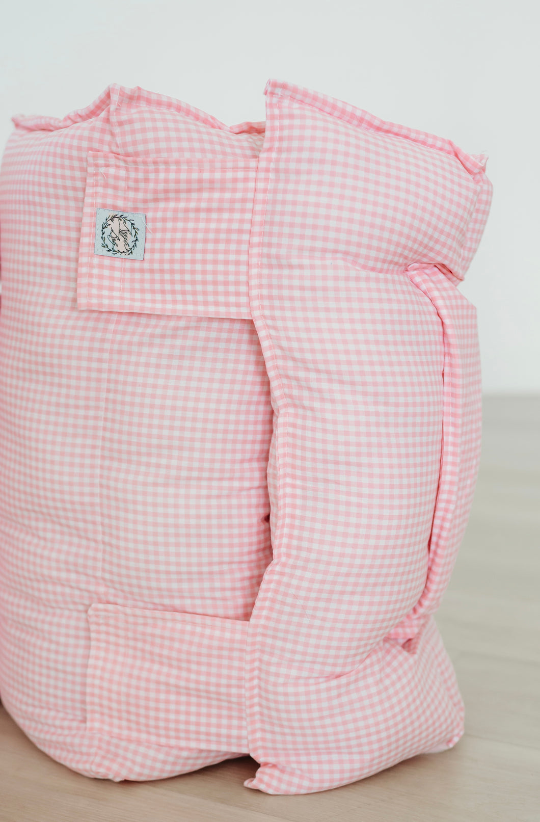 Small pink & white gingham
