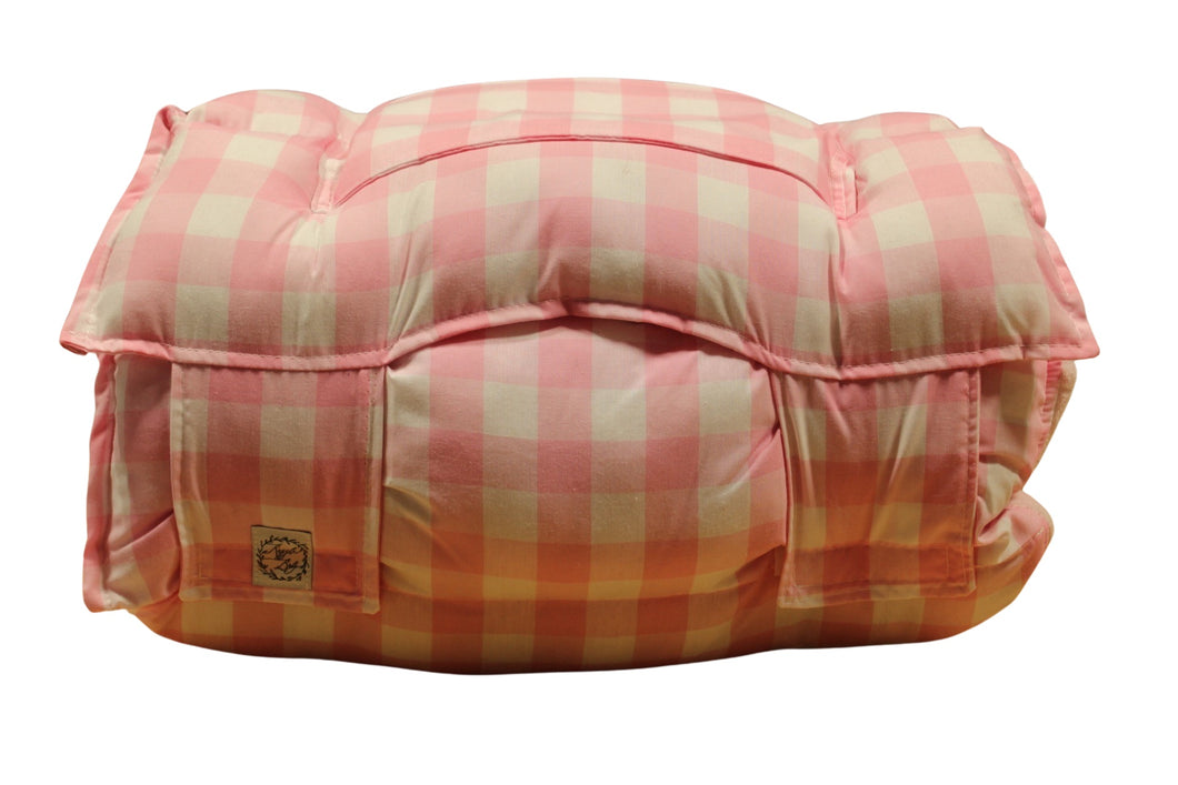 Big pink & white check