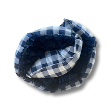 Load image into Gallery viewer, Navy &amp; white gingham
