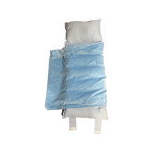 Load image into Gallery viewer, Blue &amp; white seersucker

