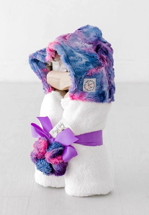 Pastel Tie Dye White Towel